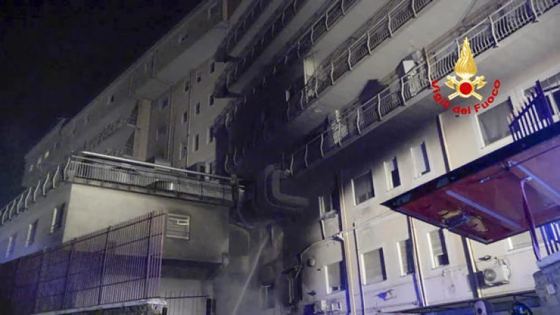 Fire in Rome Hospital