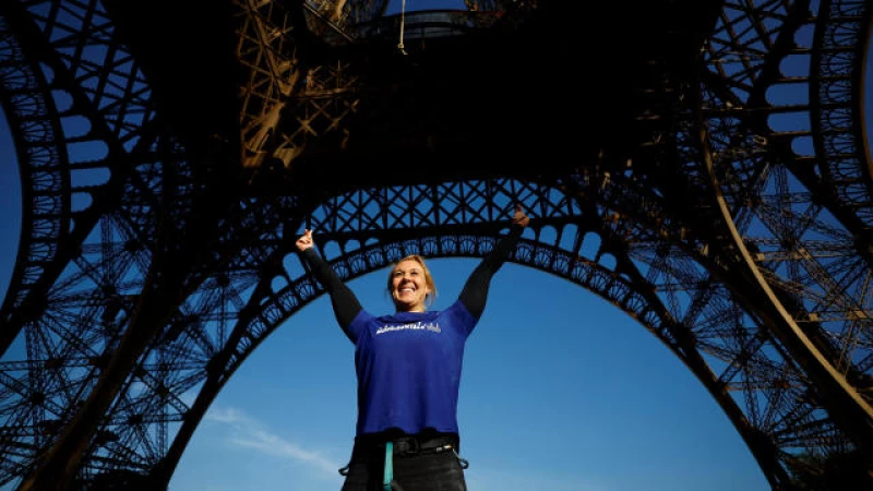 French athlete sets sights on breaking record after conquering Eiffel Tower