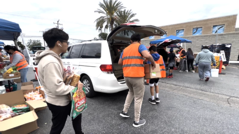 Thousands Served: Drive-thru Food Pantry Making a Difference in Southern California
