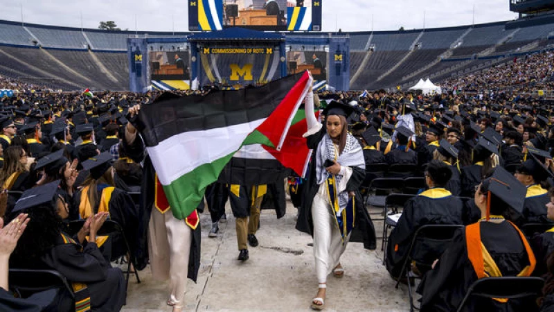 "University of Michigan Graduation Disrupted by Passionate Anti-War Activists"