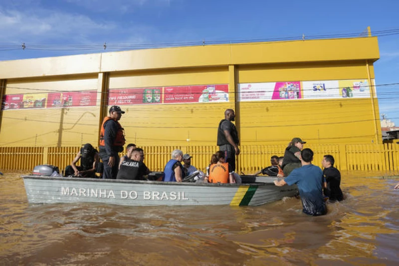 Flooded area in Porto Alegre