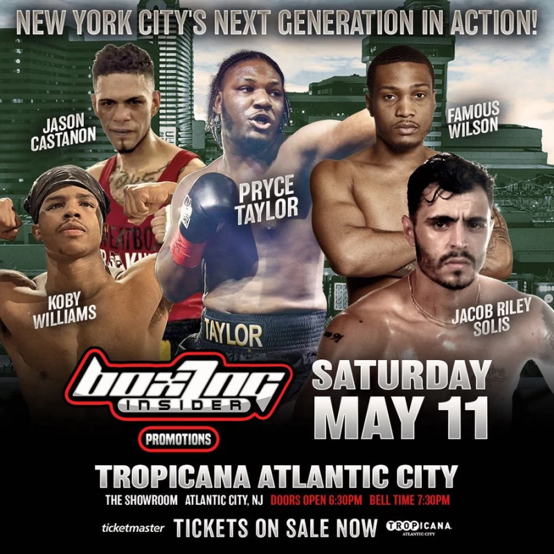 "Experience the Legacy of Atlantic City Boxing on May 11th with Boxing Insider Promotion!"